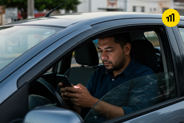 A redação da lei detalha que: “independentemente da velocidade ou da condição de movimento do veículo, o simples ato de “dirigir” com celular em mãos configura infração”.
