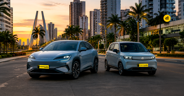 Conheça os lançamentos da BYD e Leapmotor para 2026. Veja os novos carros elétricos, preços, tecnologias e como eles impactam o mercado de seminovos.