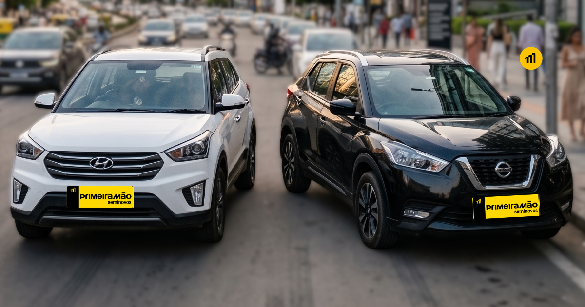 Creta ou Kicks seminovo: qual SUV compacto escolher?